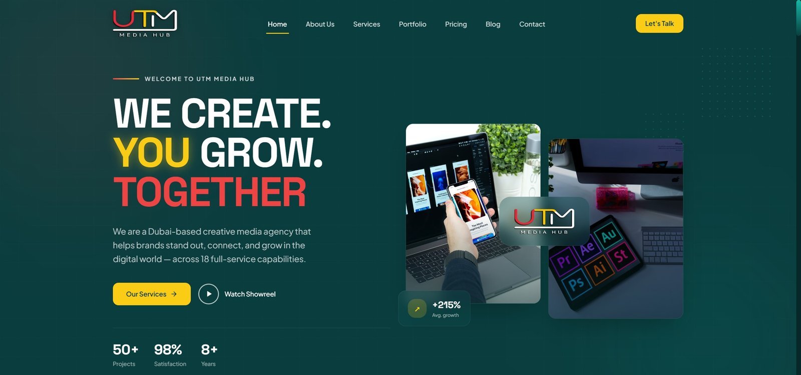 UTM Media Hub — We Create. You Grow. Together
